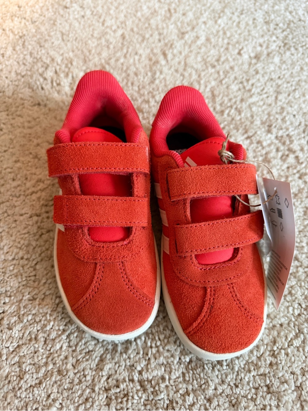 Adidas toddler shoes size 9